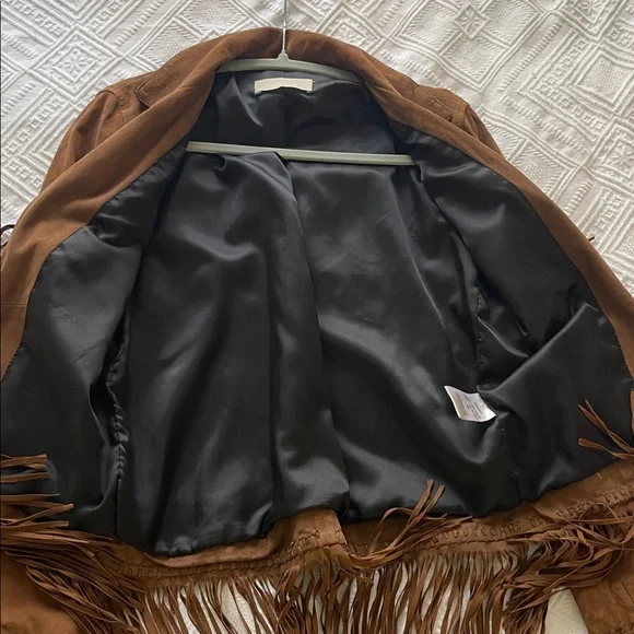 western native Brown Suede Fringe Jacket vintage - Picture 11 of 17